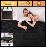 Cooling King Size Weighted Blanket 20 Lbs - Heavy Breathable Sleep Aid, 80 X87. Fixed Price $82.99.