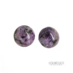 2 Genuine Natural Purple Russian Charoite Round Beads Ap. 13MM #14307. Fixed Price $10.49.