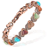 Yoihojet Copper Bracelet For Women, Magnetic 17.5CM 6.88 Inch, Heart Shape. Fixed Price $22.85.