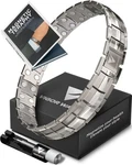 Vigor Wave Magnetic Therapy Titanium Bracelet For Men, Open Box. Fixed Price $34.00.
