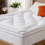 Queen Mattress Topper, Thick Pillow Bed Cover For Back Pain Relief, Soft. Fixed Price $99.97.