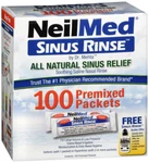 Neilmed Sinus Rinse All Natural Relief 100 Premixed Refill Packets. Fixed Price $20.99.