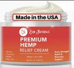Hemp Pain Relief Cream - Made Usa Fast Natural Back Neck Joint. Fixed Price $12.99.