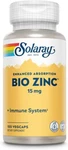 Solaray Bio Zinc 15MG 100 Vegcaps. Fixed Price $10.99.
