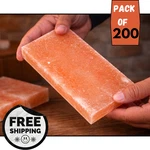 Himalayan Pink Salt Tiles 8X4X1 Pack Of 200 Bricks For Spa Sauna Wall Decor. Fixed Price $1599.99.