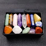 14PC/SET Reiki Healing Crystals Kit With Gift Box Natural Quartz Xmas. Fixed Price $8.95.