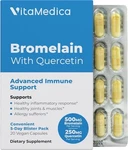 Vitamedica Bromelain And Quercetin Supplement - 500MG 250MG. Fixed Price $38.99.