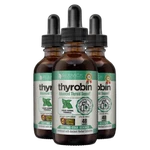 Thyrobin - Liquid Thyroid Support Supplement: 3 Bottle Value Pack. Fixed Price $86.00.