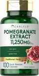 Carlyle Pomegranate Extract 11250MG 100 Capsules Non-gmo, Gluten Free. Fixed Price $20.99.