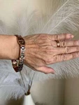 Cross Pur Copper Magnetic Bracelet Women Balance Energy Power Arthritis Calm. Fixed Price $31.77.