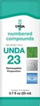 Unda 23 Numbered Compounds Homeopathic Preparation 0.7 Fl. Oz.. Fixed Price $43.54.
