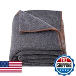 Vevor Wool Camping Blanket, Large Warm Stadium Flame Retardant, Great. Fixed Price $47.42.