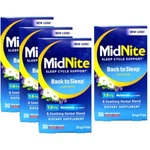 4 Pack Midnite Sleep Aid 30 Chewable Tablets Ea = 120. Fixed Price $37.94.