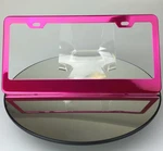 Powder Coated Hot Pink Frame Holder Stainless Steel License Plate Jaguar Tesla. Fixed Price $15.99.