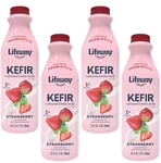 Bottles Lifeway Strawberry Lowfat Kefir Milk Drink Probiotics Size 32 Oz 4-PCK. Fixed Price $39.99.