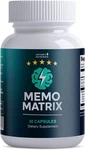 Memomatrix Brain & Memory Support B-vitamins Bacopa Rhodiola Huperzia 30 Caps. Fixed Price $21.00.