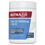 Nutra-life Nutralife Fish Oil 1500MG Plus Vitamin D 180 Capsules. Fixed Price $38.00.