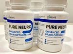 Purelife Organics 5 Bottle Neuro Enhanced Brain Optimization Memory 300 Cap. Fixed Price $69.99.