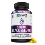 Zhou Black Seed Oil Capsules Cumin Cold Pressed, Nigella Sati.... Fixed Price $29.63.
