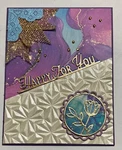 Happy For You In-laid Flower Handmade Card By Dee. Fixed Price $8.99.