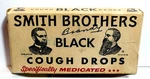 Smith Brothers Black Cough Drops - Partially Filled Good Condition #4148. Fixed Price $14.44.