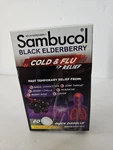 Sambucol Black Elderberry Cold And Flu Relief Tablets 60 Count 11/2027. Fixed Price $18.00.