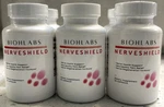 6 Pk Biohlabs Nerveshield, Health Support, Neuropathy Pain Relief, 30CAPS. Fixed Price $74.99.