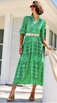 Lilly Pulitzer Nwt Amrita Eyelet Midi Dress Spearmint Soiree $348 Size 10,14,16. Fixed Price $318.00.