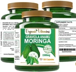 Graviola Soursop Guanabana Anamu Moringa 120 Caps 1500 Mgs. Fixed Price $15.08.