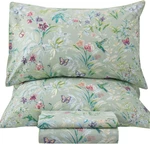Green Floral Queen Sheet Set - Soft Egyptian Cotton, 4PCS, 17.5" Deep Pockets. Fixed Price $144.99.