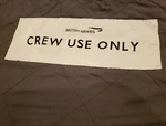 British Airways Blanket Crew 1ST Class Double Layer Sleeping Bag 6FT X 34IN. Fixed Price $16.89.