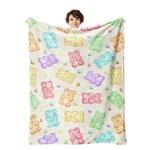 Gummy Bear Throw 320GSM Flannel Blankets For Women Girls Kids Boys Me.... Fixed Price $31.96.