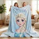 Disney Cute Personalized Elsa Frozen Fleece Blanket. Fixed Price $40.00.