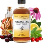 Mickelberry Gardens Throat & Lung Honey Tonic, 4 Fl Oz. Fixed Price $16.99.