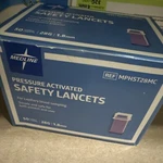 50 Medline Pressure Activated Safety Lancets Sterile Gauge MPHST28 5/27. Fixed Price $10.00.