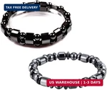 Viki Lynn 2 Pcs Hematite Magnetic Bracelets For Women And. Fixed Price $13.48.