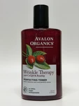Avalon Organics Wrinkle Therapy W/ COQ10 & Rosehip Perfecting Toner 8 Fl Oz. Fixed Price $42.99.