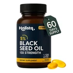 Holistq Black Seed Oil Capsules 120 Softgels Nigella Sativa Immune Hair Skin. Fixed Price $70.44.