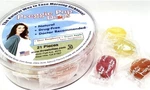 Preggie Pop Natural Morning Sickness Candy Drops, 21 Pcs, 4 Fruit Flavors. Fixed Price $15.00.
