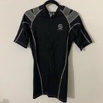 Intelliskin Foundation Men Compression Posture Shirt Xl Black Gray Zip S/s. Fixed Price $50.00.