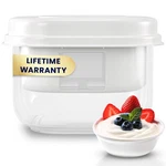 Ultimate Yogurt Strainer - Make Delicious, High Protein, Greek Large, White. Fixed Price $45.99.