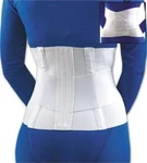 Fla 10" Lumbar Sacral Back Support With Abdominal Belt White Large. Fixed Price $35.00.