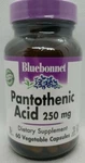Bluebonnet Pantothenic Acid 250 Mg, 60 Vegetable Capsules. Fixed Price $16.95.