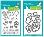 Lawn Fawn Scent With Love Add-on Skunk Clear Stamp And Die Set LF2728 & LF2729. Fixed Price $18.00.