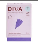 The Diva Cup Model 2 Menstrual Reusable Cycle Care Free Shipping. Fixed Price $20.25.