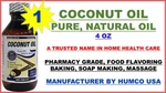 Humco Coconut Oil 4OZ 100% Pure Natural Food Grade Trusted Name In Health Care. Fixed Price $10.95.