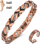 Vicmag Copper Anklet For Women Magnetic Bracelet With Ultra Strength. Fixed Price $33.73.