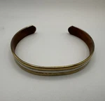 Sabona Copper Cuff Bracelet Gold Tone Mpn 800834 Made In Usa. Fixed Price $14.99.