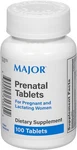 Major Prenatal Vitamins 100 Tablets Daily Support For Women Sealed Bottle. Fixed Price $9.95.