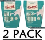 Pack - Bob's Red Mill Whey Protein Powder, 12 (total 24 Oz). Fixed Price $40.17.